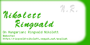 nikolett ringvald business card